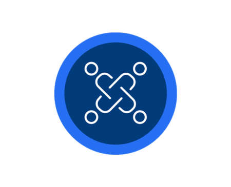 Icon of four people in a circle to illustrate the value of inclusion