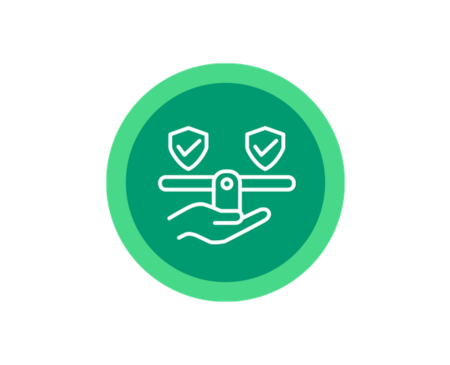 Icon of a pair of hands holding a scale to illustrate the value of integrity