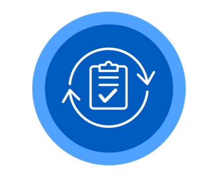 Icon to illustrate the goal regulating for the future